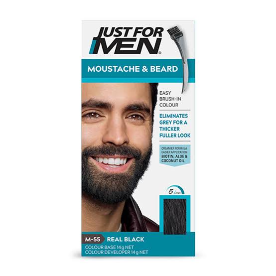 just for men moustache beard color