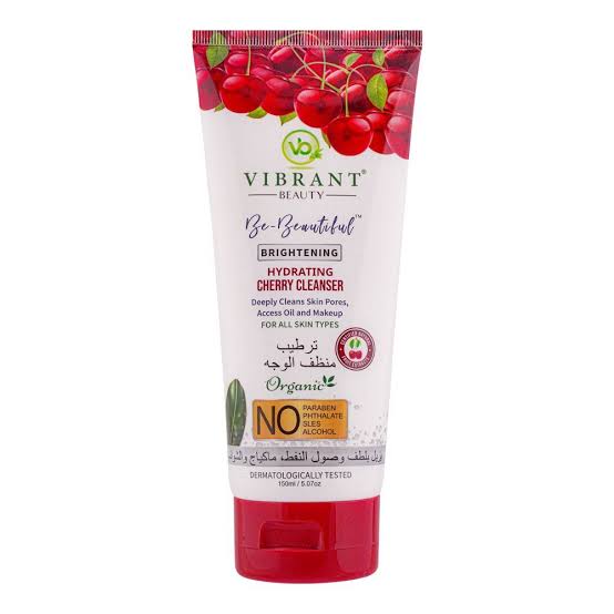 vibrant beauty hydrating cherry cleanser